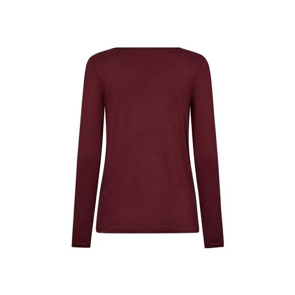 NWT SOYA CONCEPT Marica 217 Wine Longsleeve Shirt - Picture 4 of 5